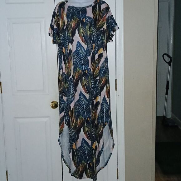 Anrabess Dresses & Skirts - ANRABESS Tropical Casual Loose Sundress Split Maxi Dress Sz XXL NWT